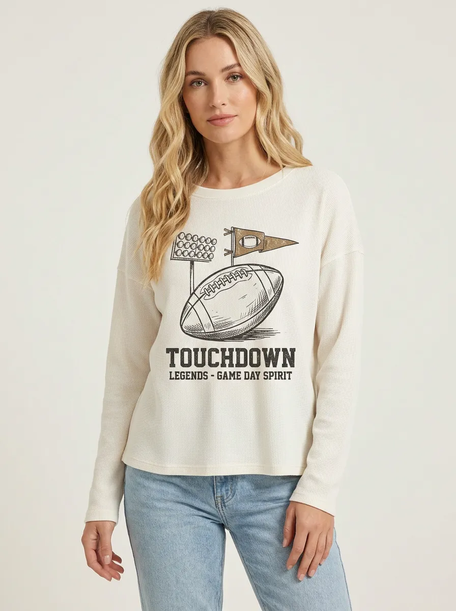 Football Graphic Casual T-Shirt