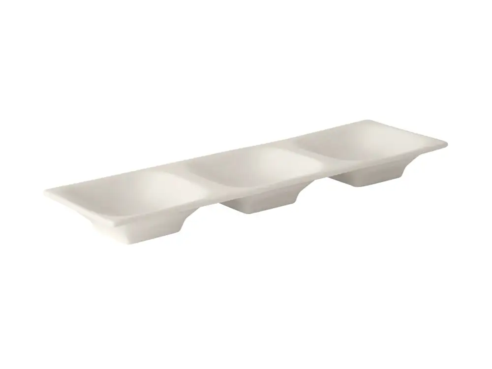 Soft Sheen Triple Section Serving Plate