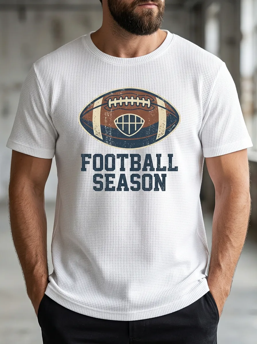 Football Graphic Casual T-Shirt