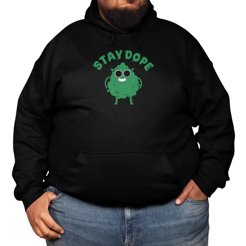 Men's Lighthearted Street Fashion Cartoon Print Long-Sleeve Hoodie