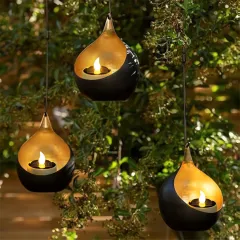 3 Pcs Waterproof Solar Candle Lamp