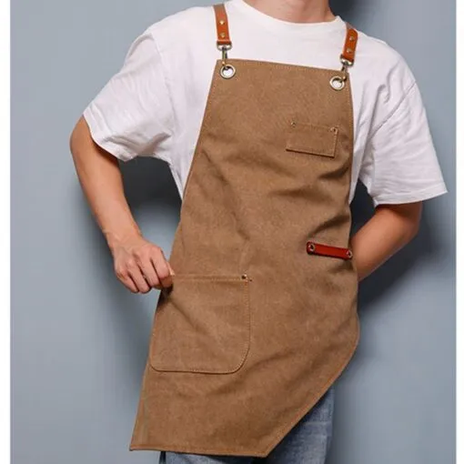 Versatile Canvas Crossback Kitchen Work Apron