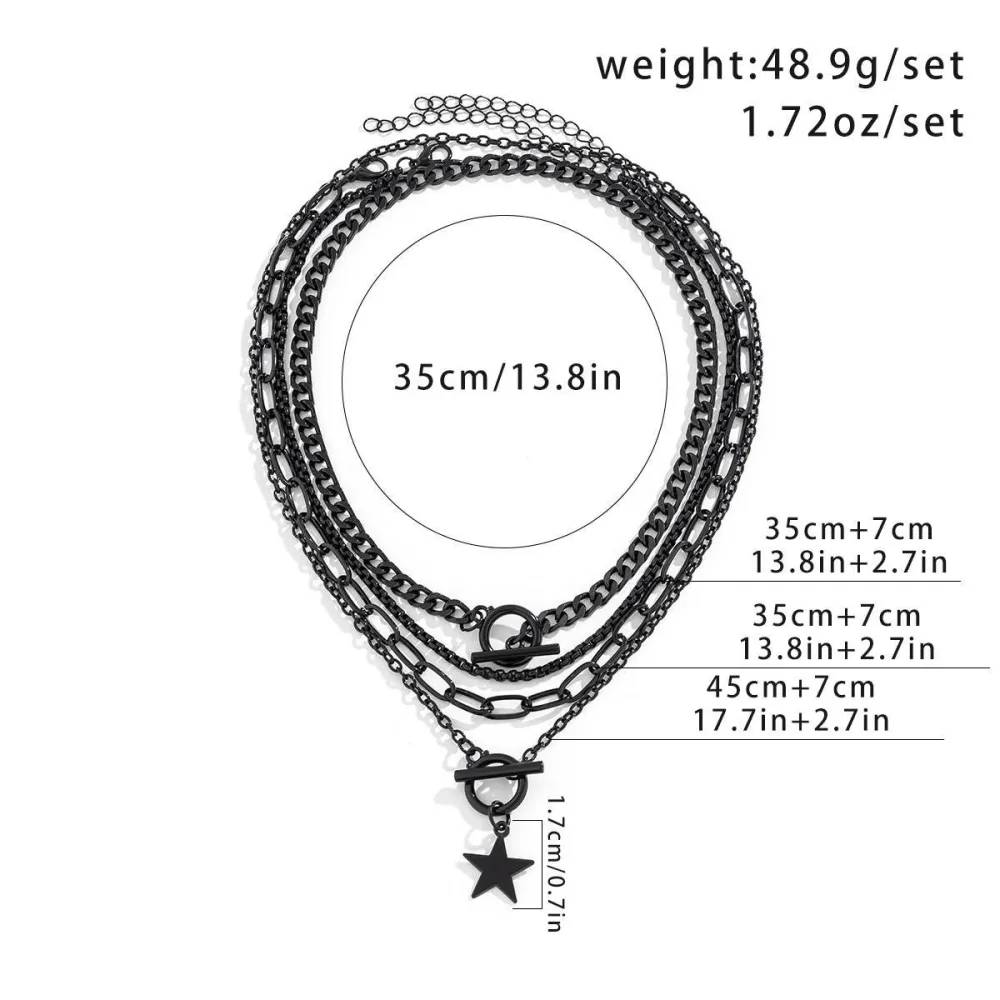 Polished Etched Necklace