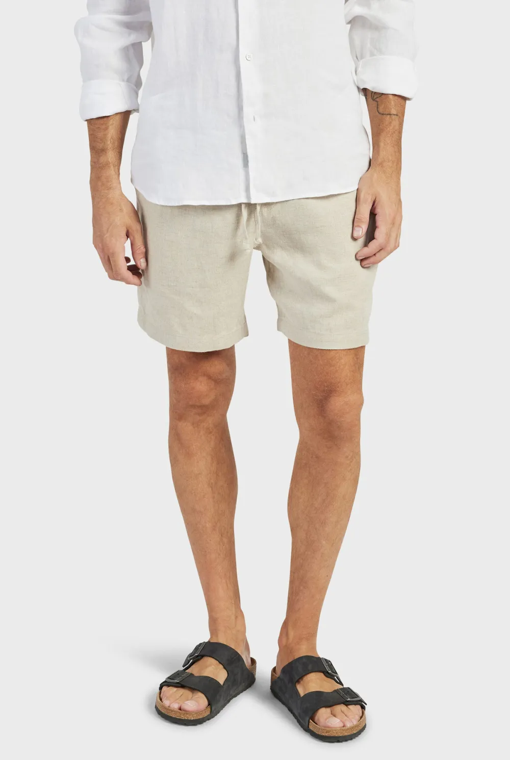 Durable Cotton Blend Drawstring Casual Travel Shorts