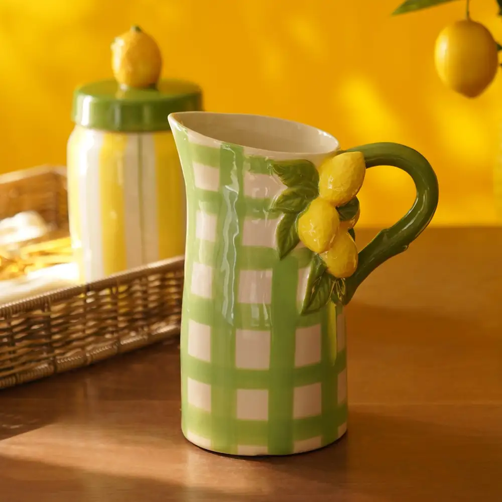 Check Ceramic Water Jug