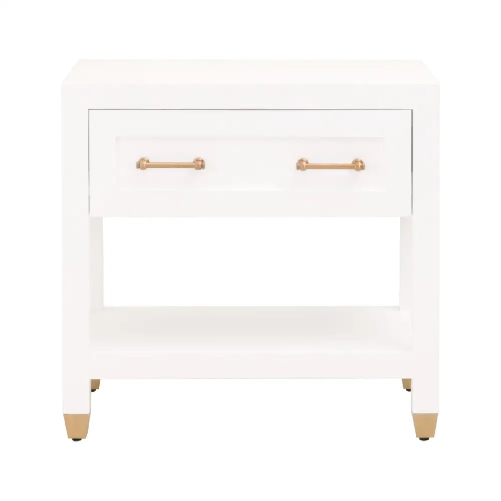 Classic Fluted Refined Storage Nightstand