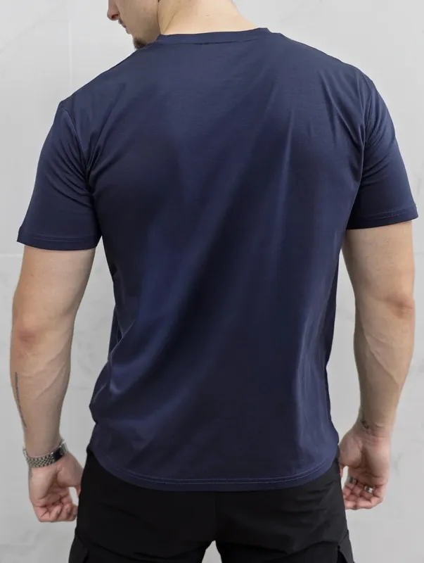 Navy Blue Clean Fit T-Shirt Clean Cut