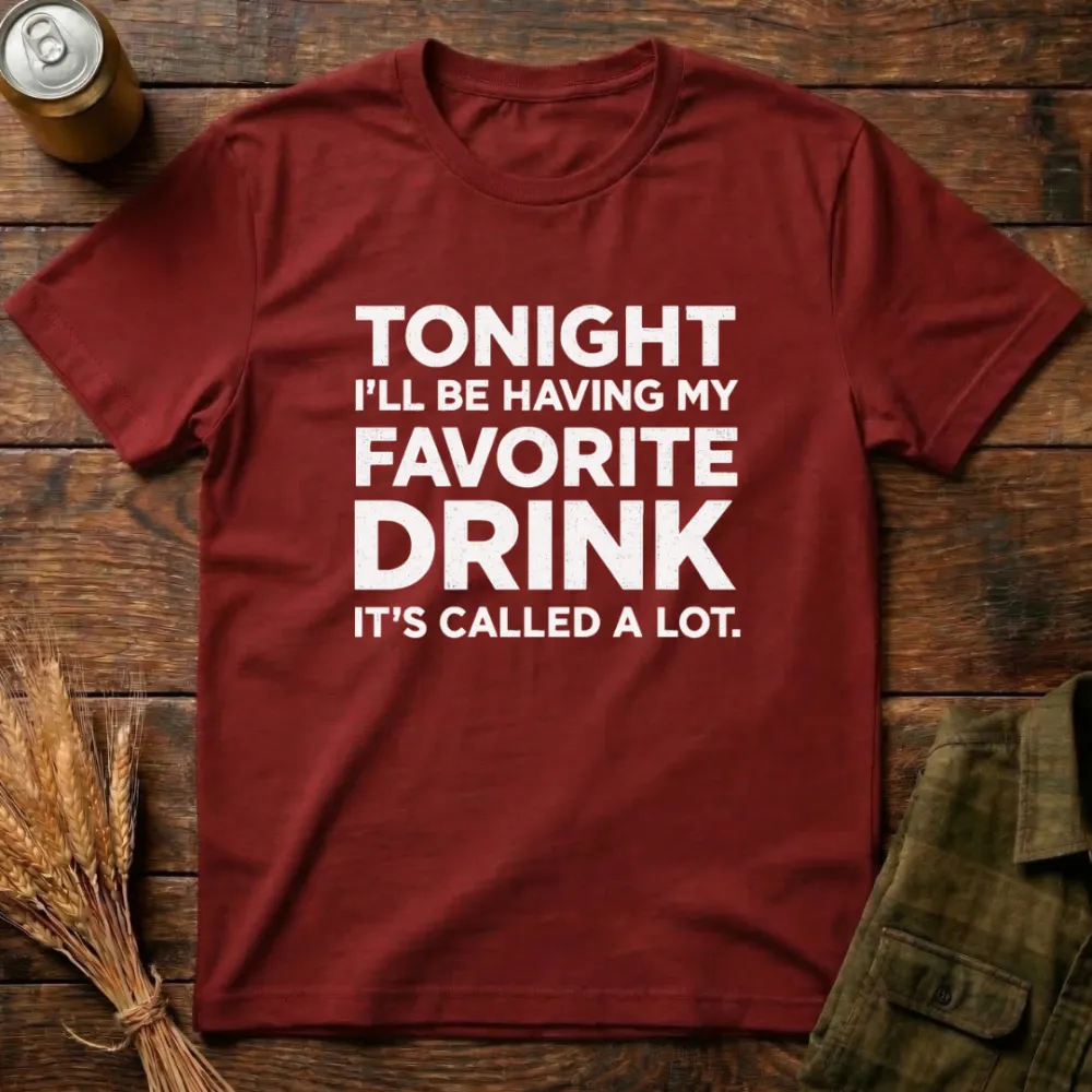 My Favorite Drink Graphic Cotton T-Shirt