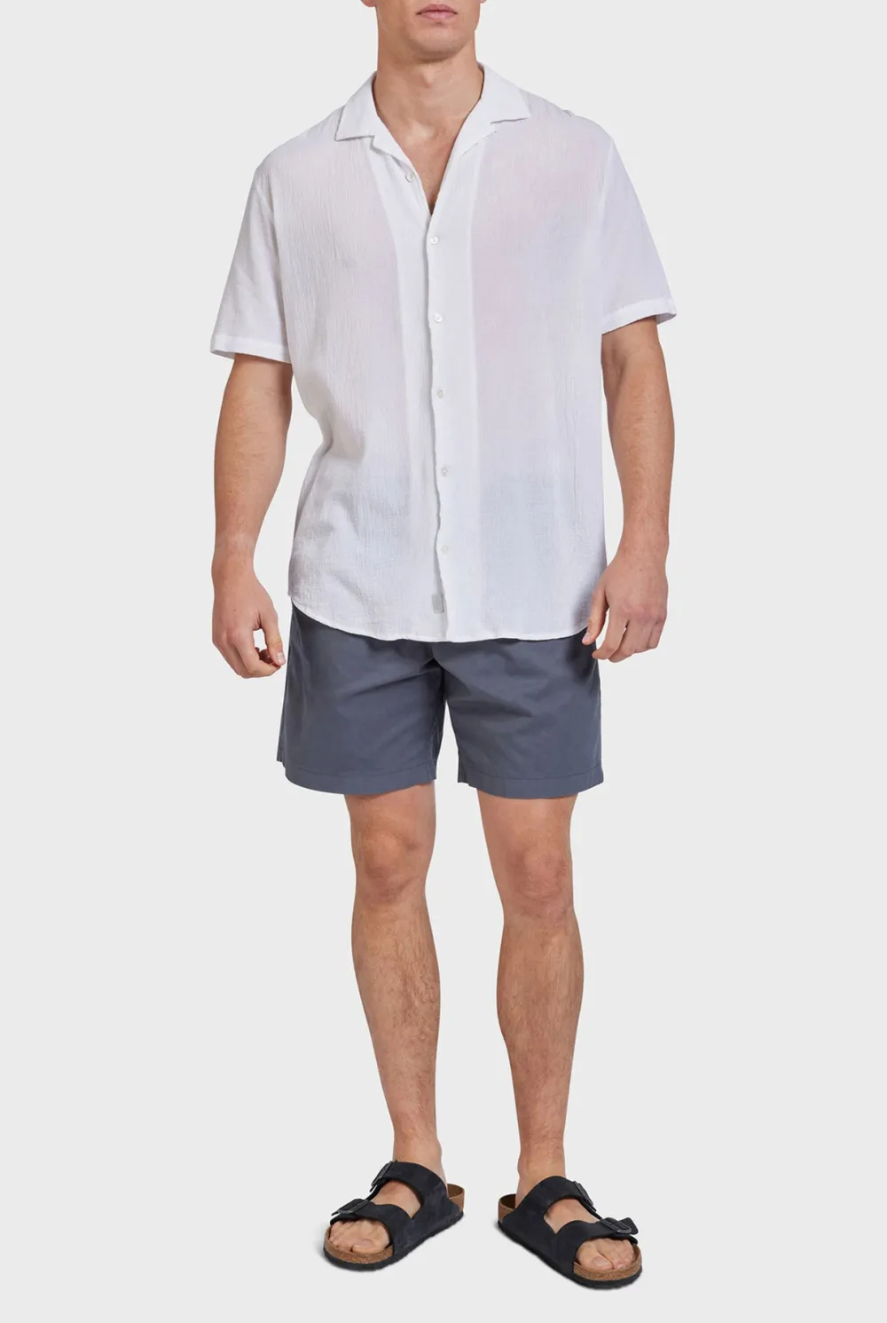 Relaxed Fit Linen Blend Casual Pull-On Shorts