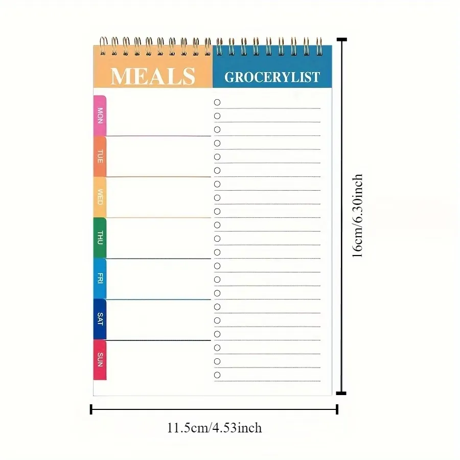 Spiral Meal & Grocery Planner