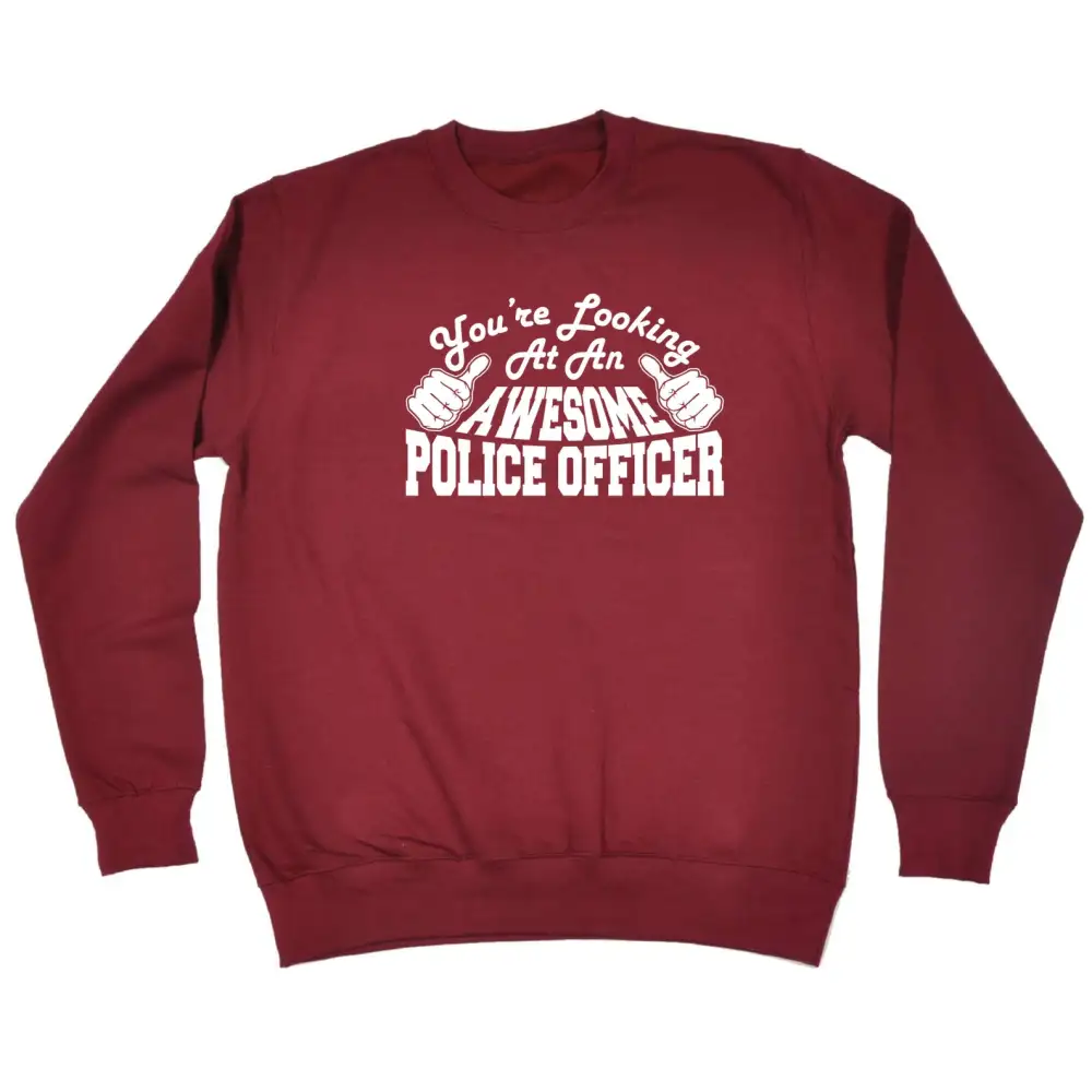 Police Officer Graphic Sweatshirt