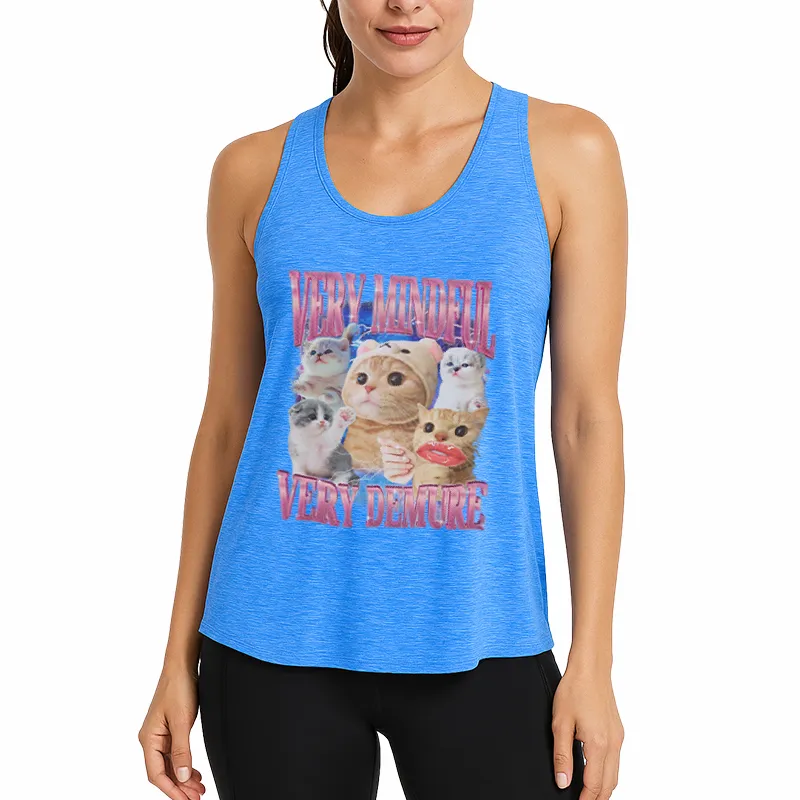 Very Mindful Demure Cat Meme Athletic Tank