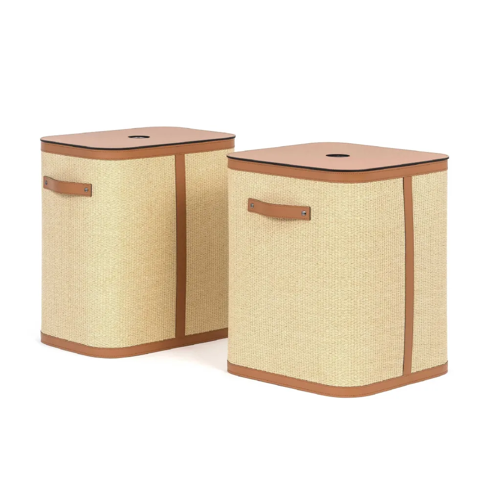 Straw Square Laundry Basket