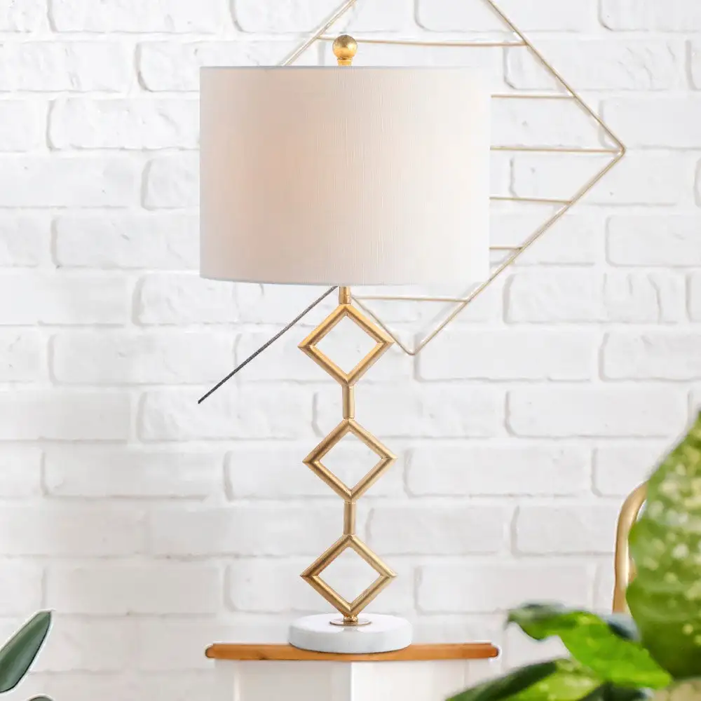 Modern Gilt Metal With Marble Base LED Table Lamp