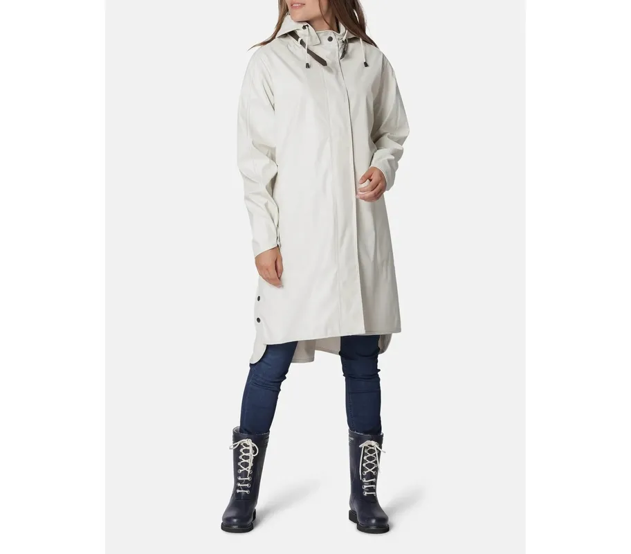 Waterproof Hooded Button-Front Raincoat