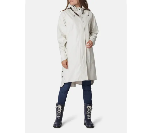 Waterproof Hooded Button-Front Raincoat