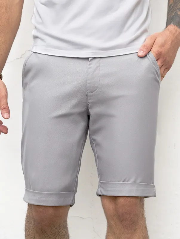 Grey Stretch Shorts