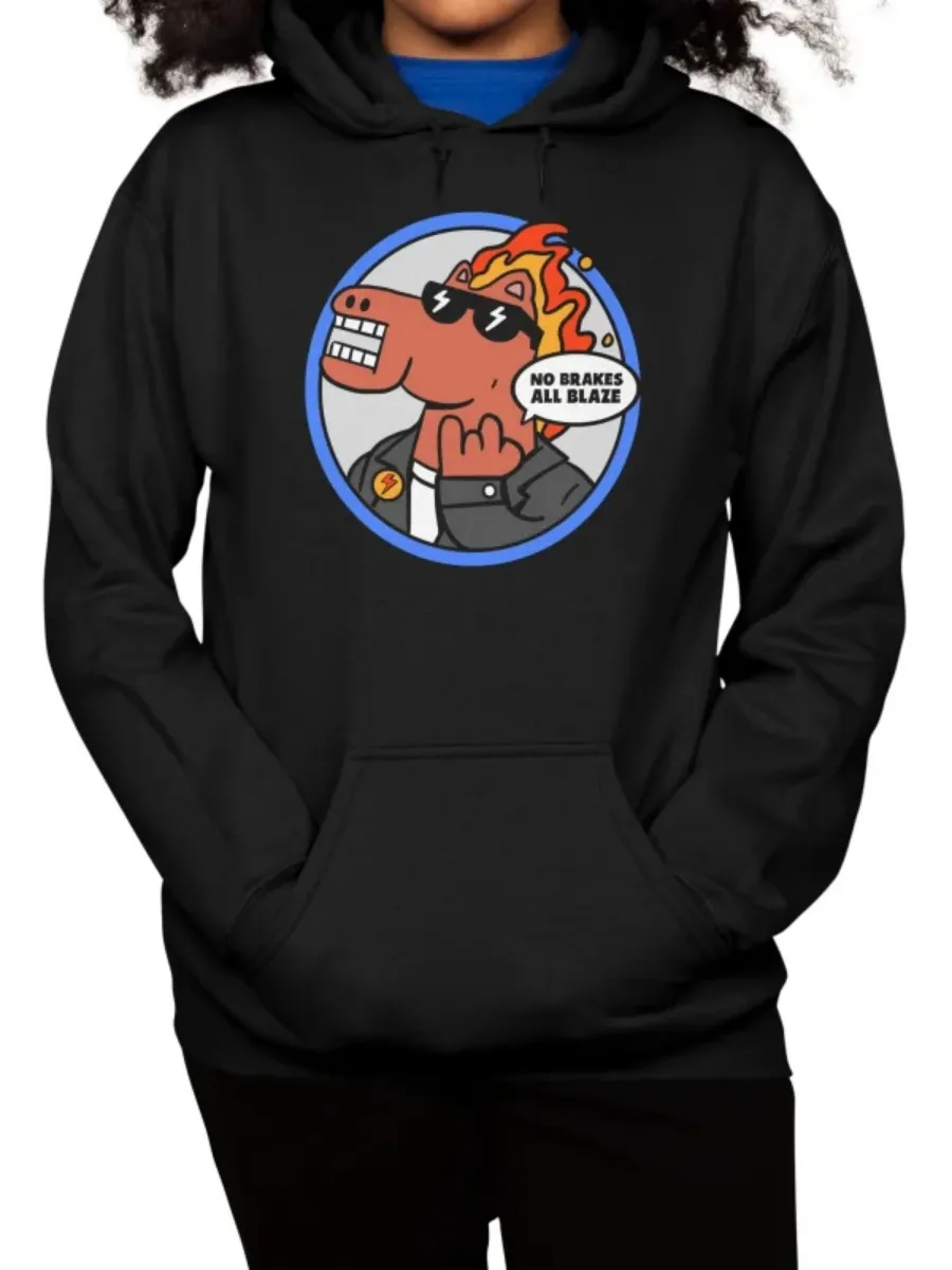Cool Horse Cartoon Hoodie