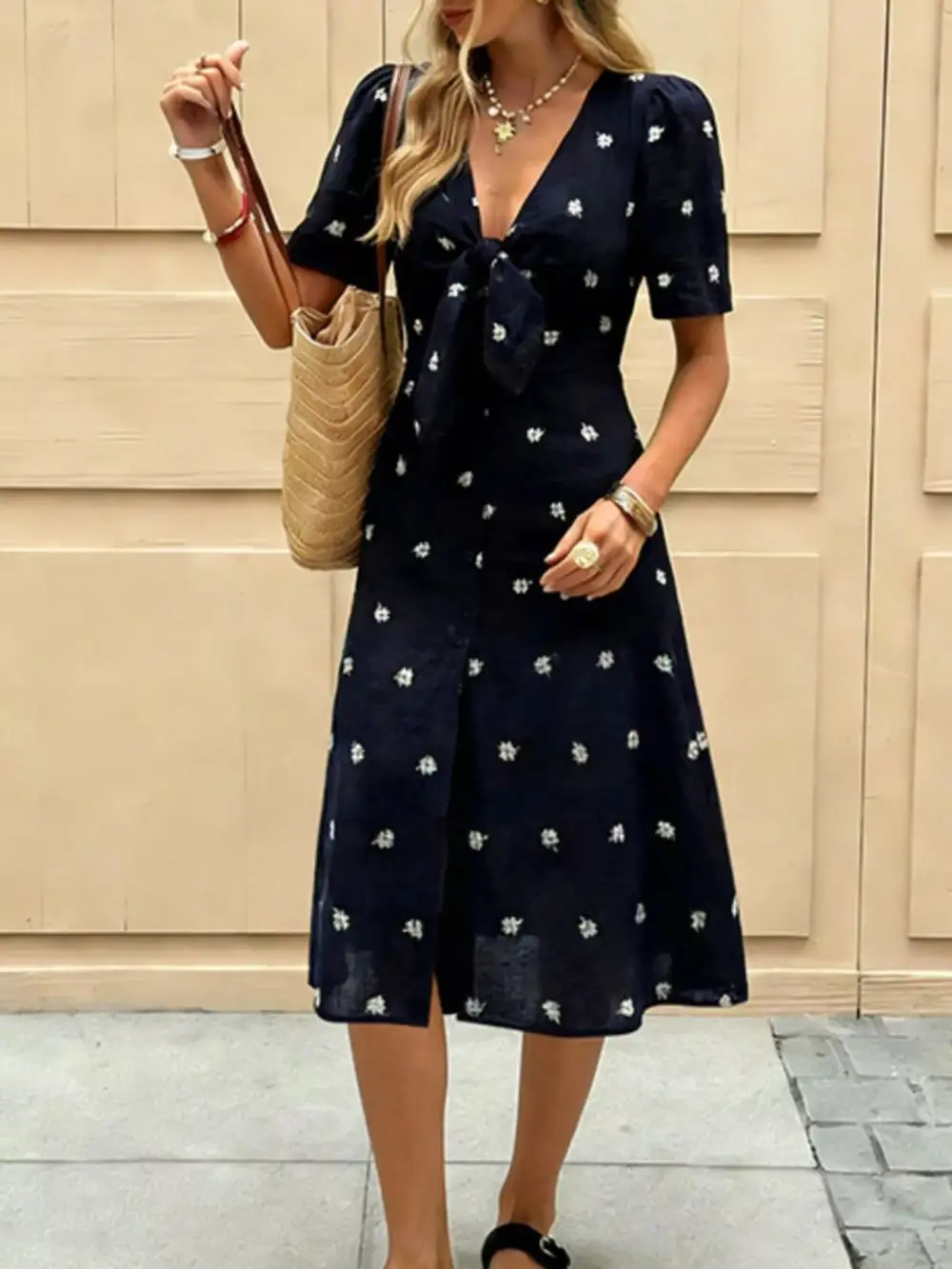 Structured Classic Midi Dress