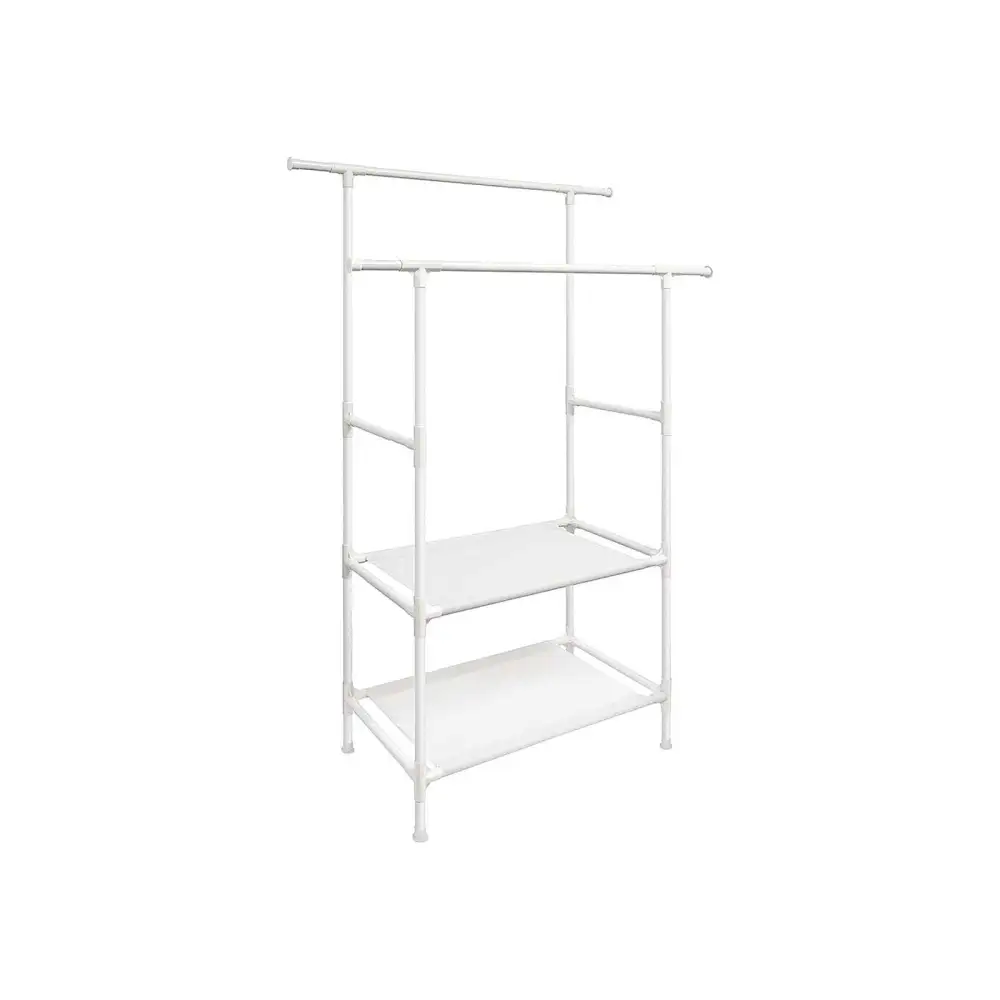 Minimal Clothes Rail With Shelves