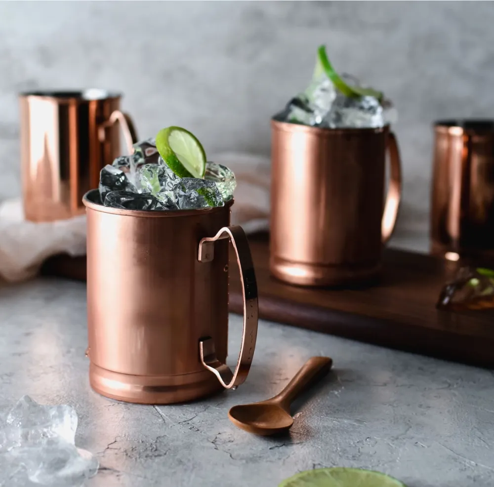 Copper Moscow Mule Mug Set