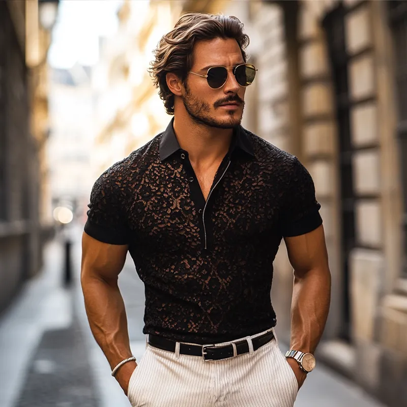 Textured Relaxed Polo