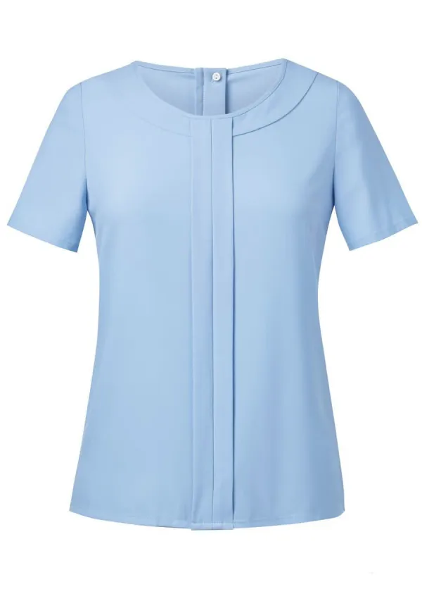 Women's Crepe De Chine Plain Tailored Fit Blouse