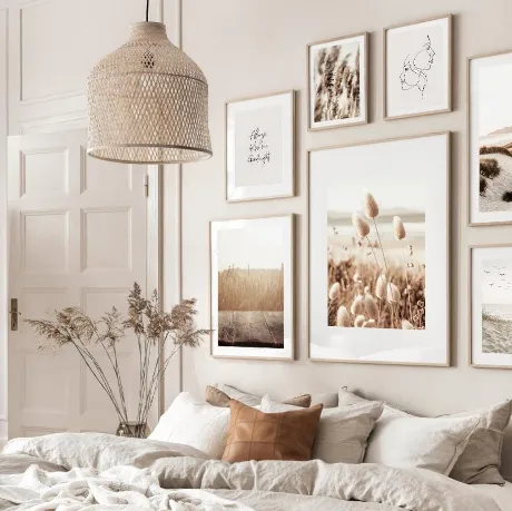 Classic Scandinavian Botanical Decorative Wall Print