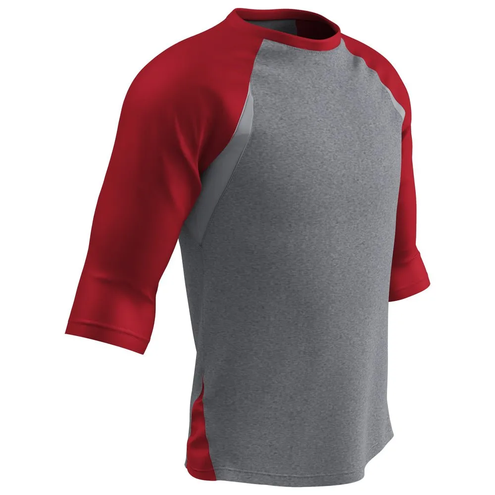 Men's Three-Quarter-Sleeve Raglan Performance T-Shirt
