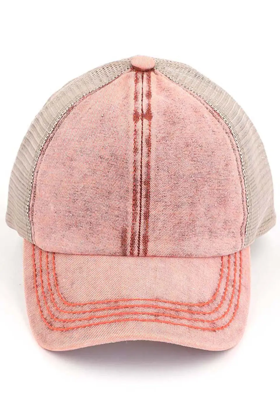Stonewashed Criss Cross Ponycap