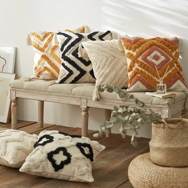 Boho Patterned Woven Decorative Throw Blanket