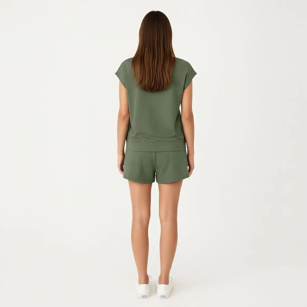 Seamless Pocketed Lounge Top Shorts Set