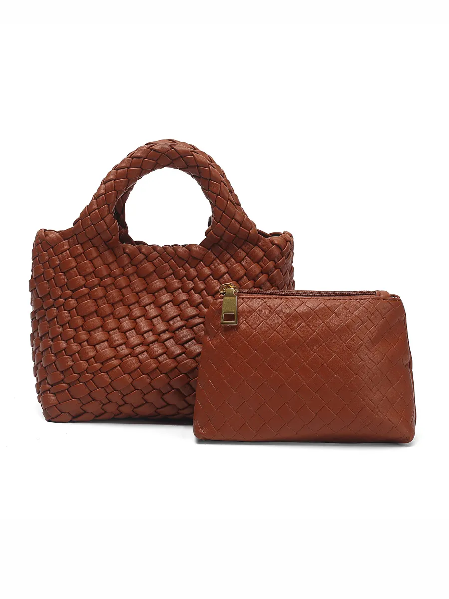 Ruby Small Woven Tote Bag