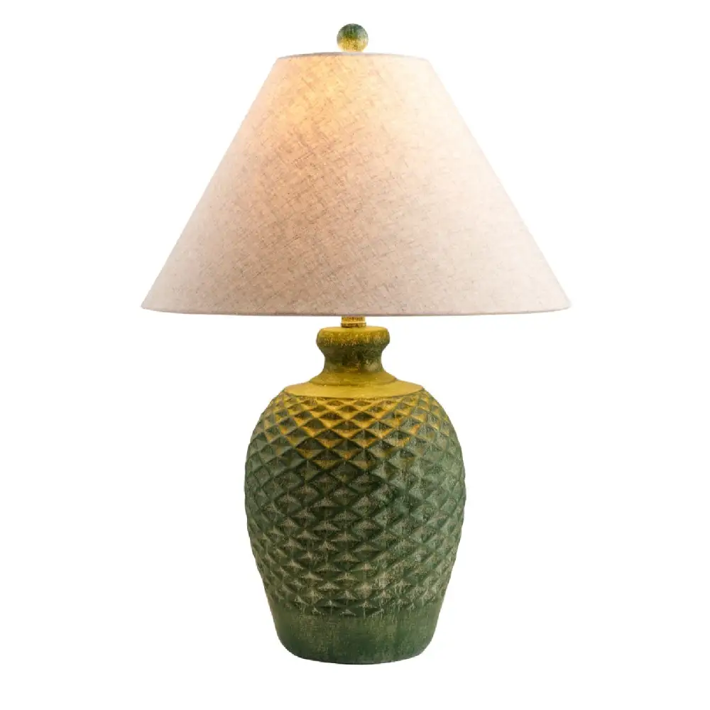Modern Cement Linen Stone Table Lamp