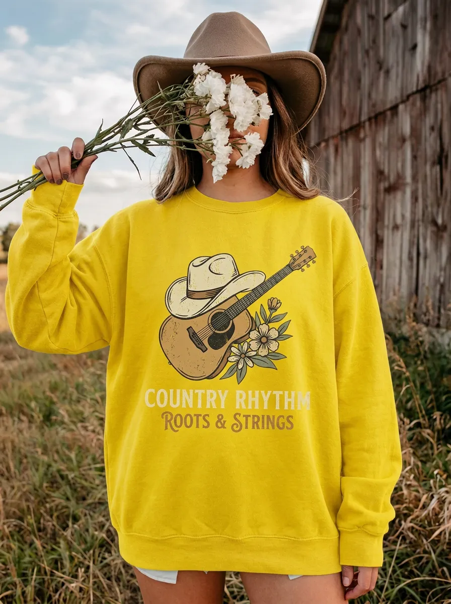 Heritage Women's Country Music Crew Neck Sweatshirt