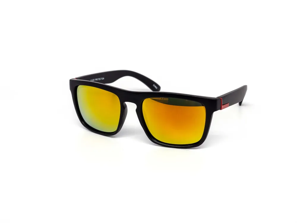 Twelve-Piece Sport Square Color Mirror Sunglasses