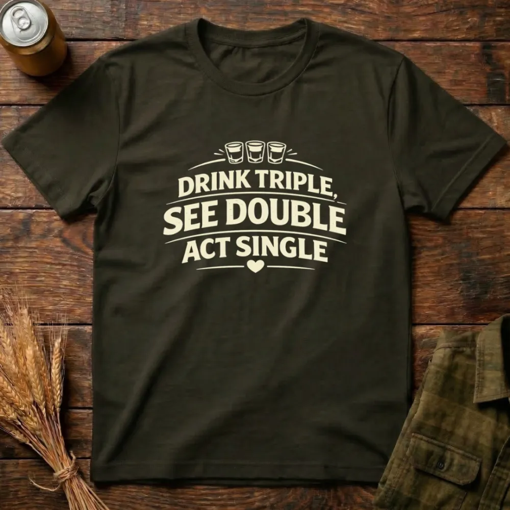 Comfortable Alone Printed Cotton T-Shirt