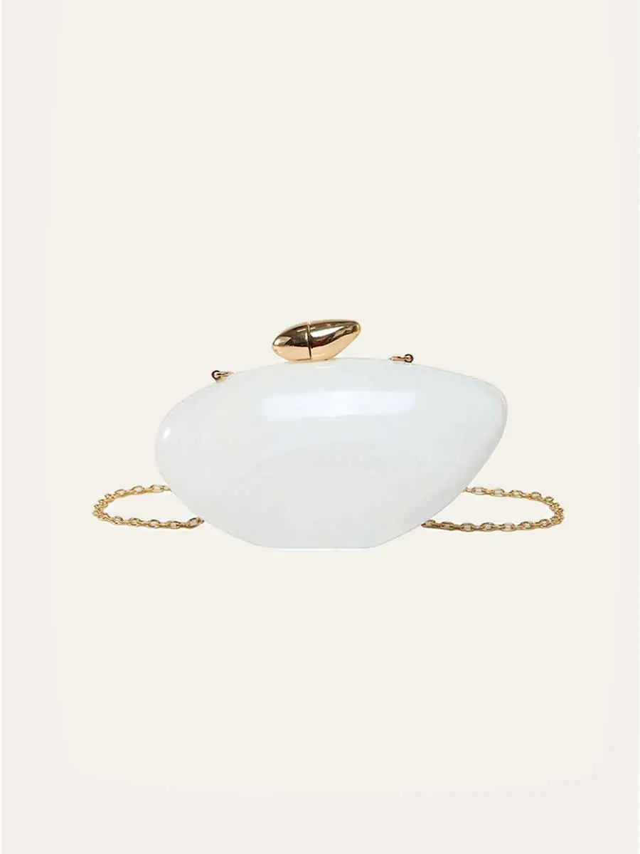 Darcy Oval Shaped Acrylic Clutch