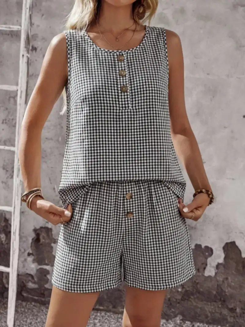 Relaxed Relaxed Everyday Top and Shorts Matching Set