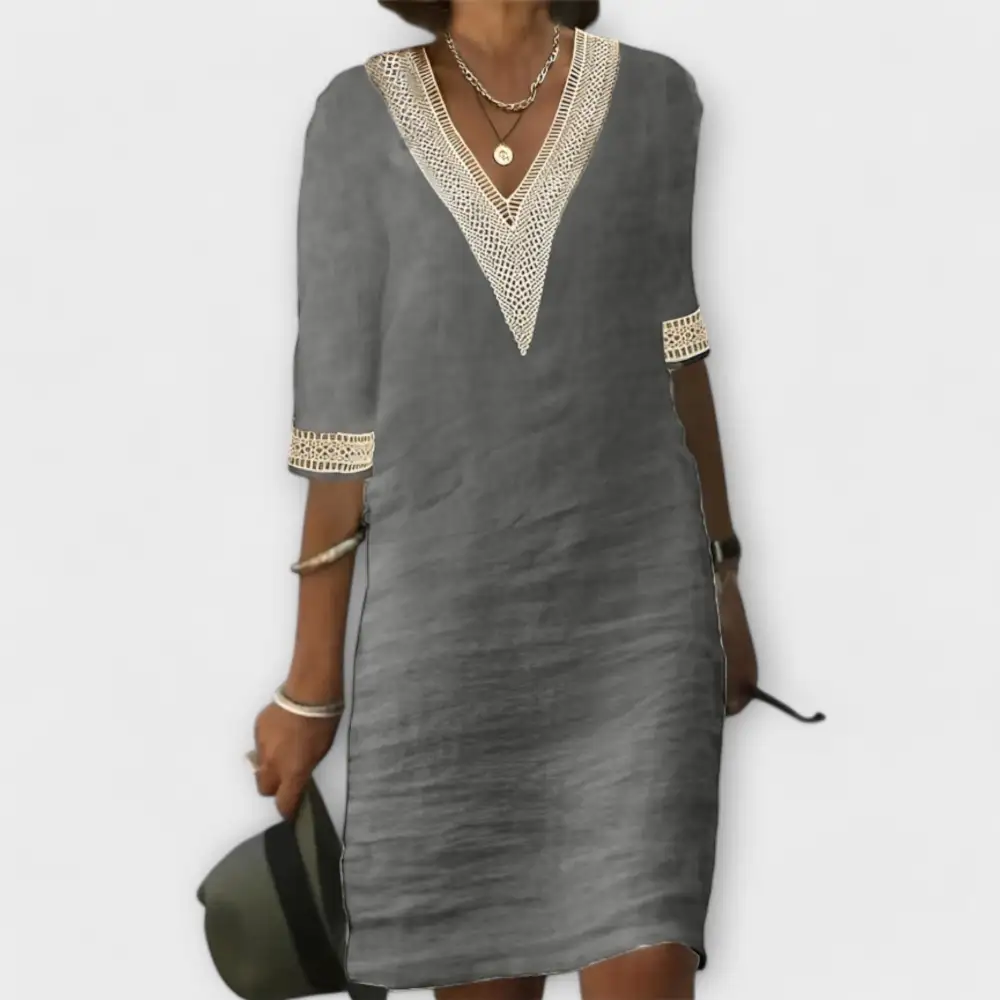 Linen Cotton Relaxed Casual Dress