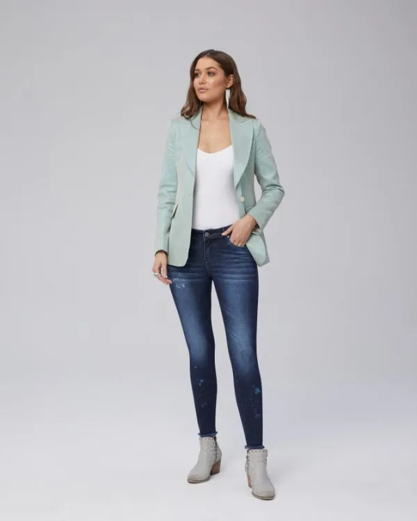Textured Fleck Denim Jeans