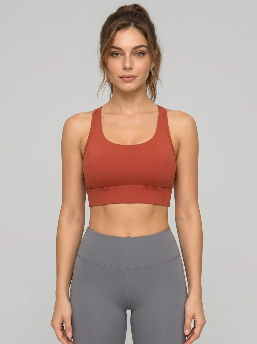 Women's Soft Touch Cross Back Sports Bra
