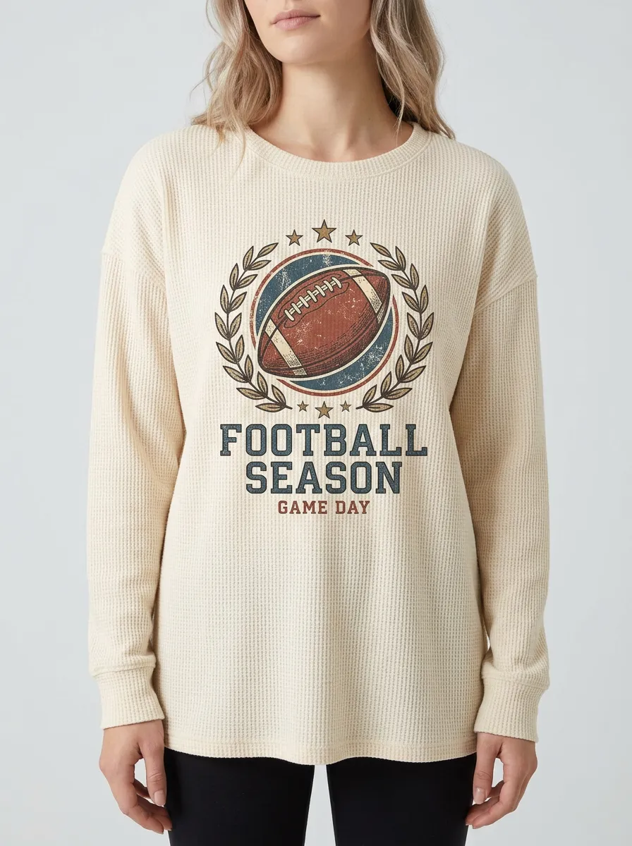 Football Graphic Casual T-Shirt