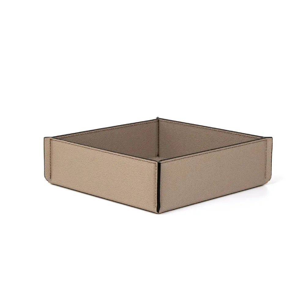 Square Leather Valet Tray