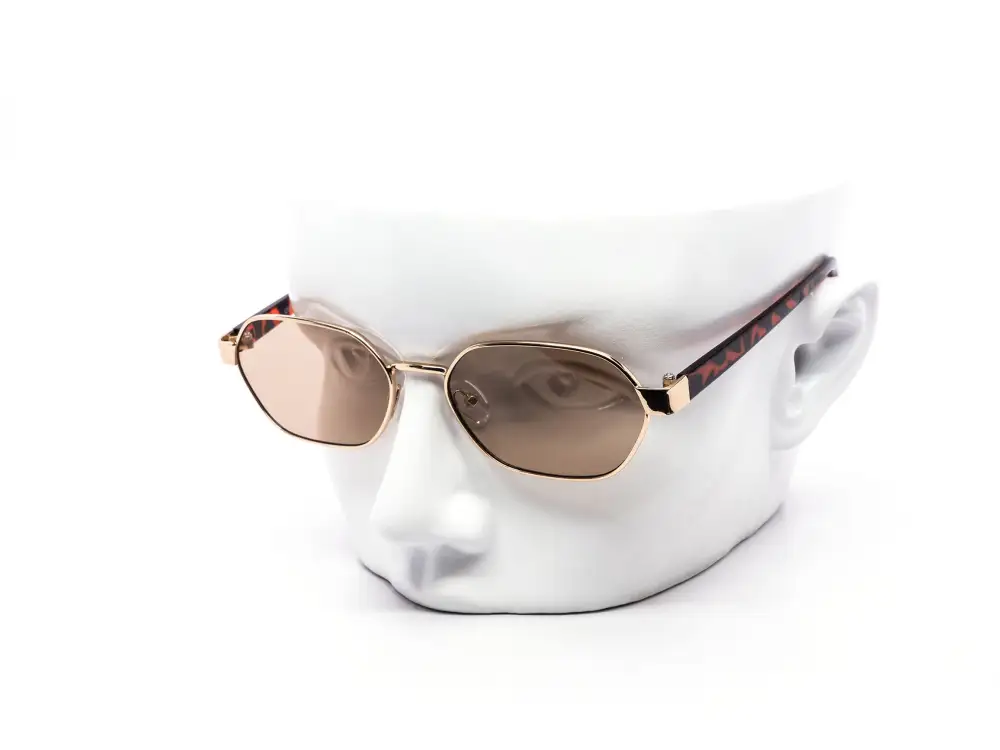 Twelve-Piece Minimalist Metal Oval Sunglasses