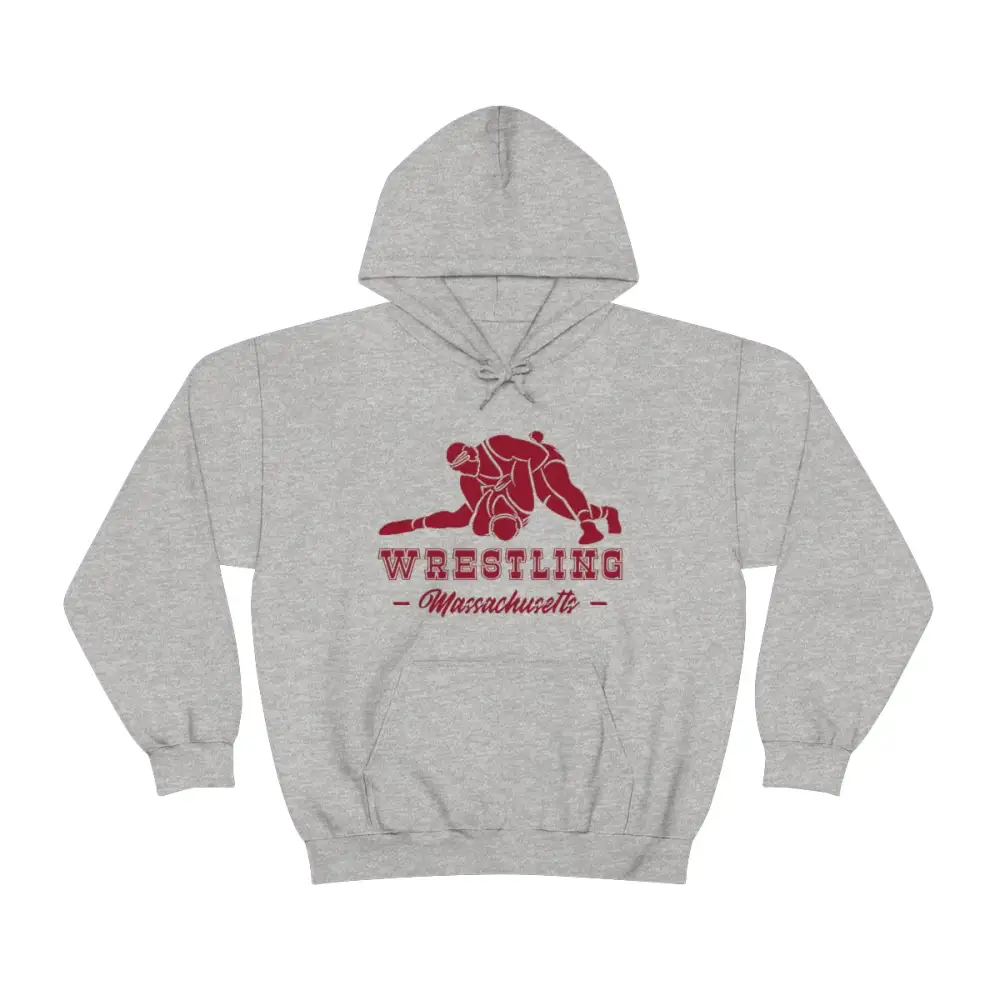 Sport Print Wrestling Graphic Pullover Hoodie