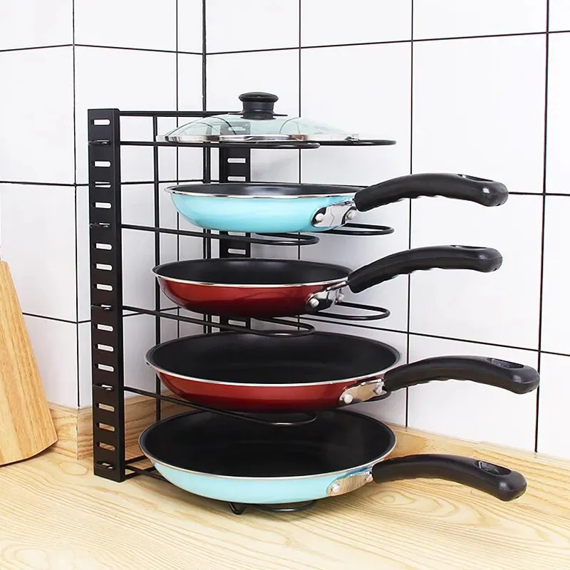 Adjustable Pan Home Storage Rack