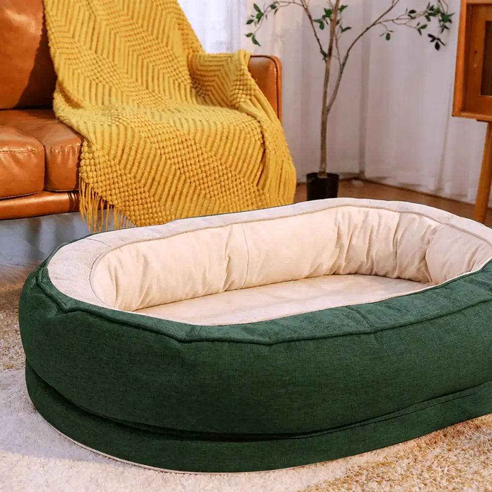 Washable Bolster Pet Bed