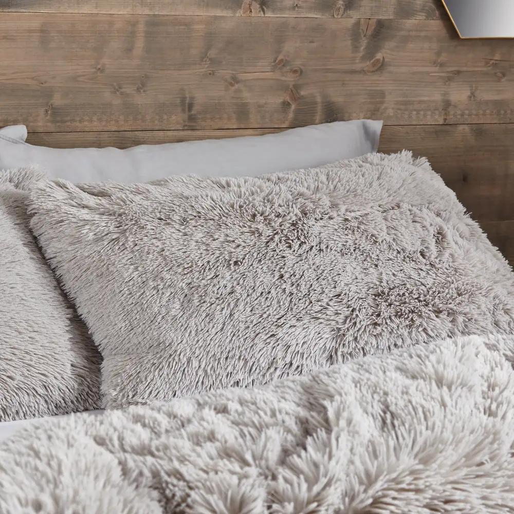 Reversible Printed Fleece Duvet Cover Set