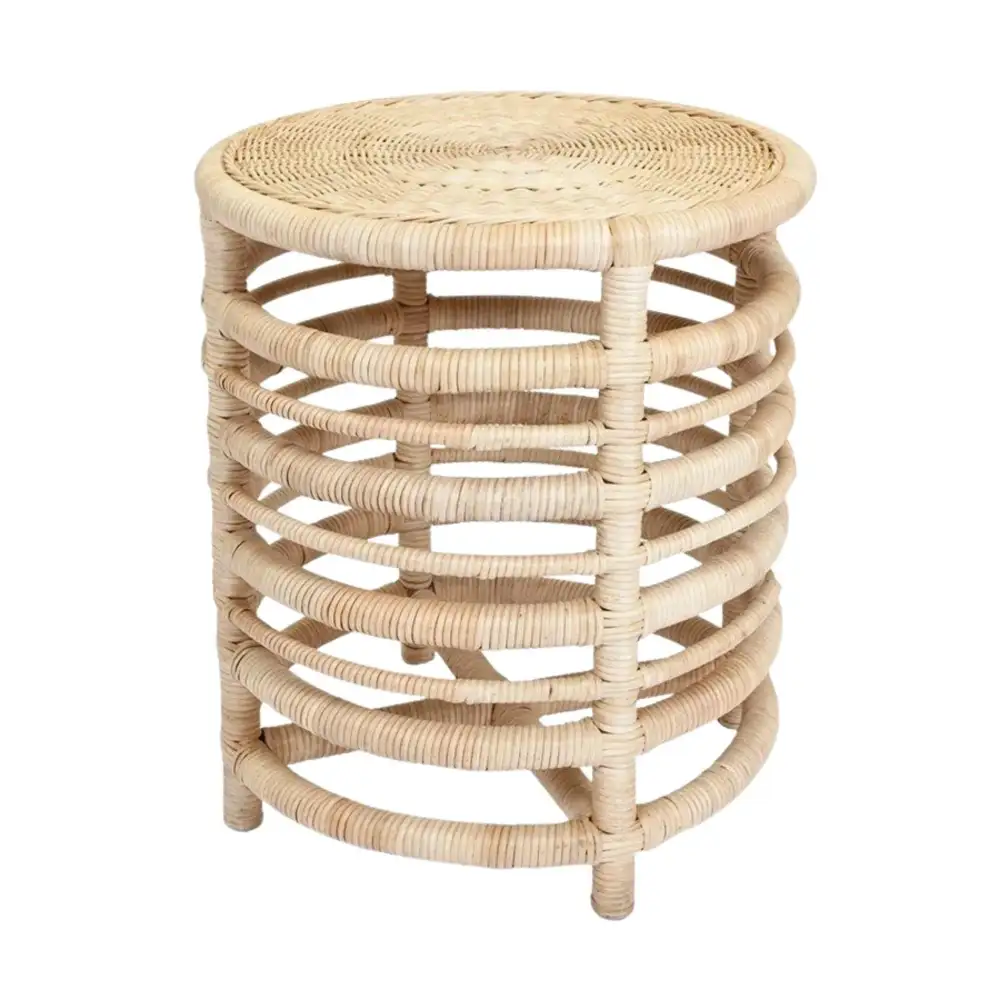 Rattan Wicker Round Side Table